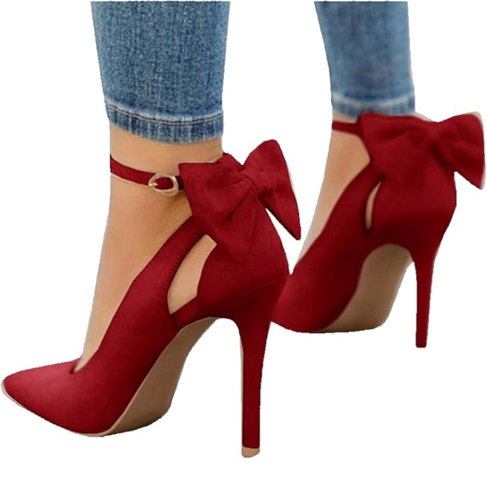 Hailey Trendy Bow-Accent High Heels - Stylish Women's Footwear for Every Occasion