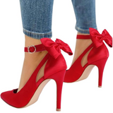 Hailey Trendy Bow-Accent High Heels - Stylish Women's Footwear for Every Occasion