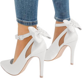 Hailey Trendy Bow-Accent High Heels - Stylish Women's Footwear for Every Occasion