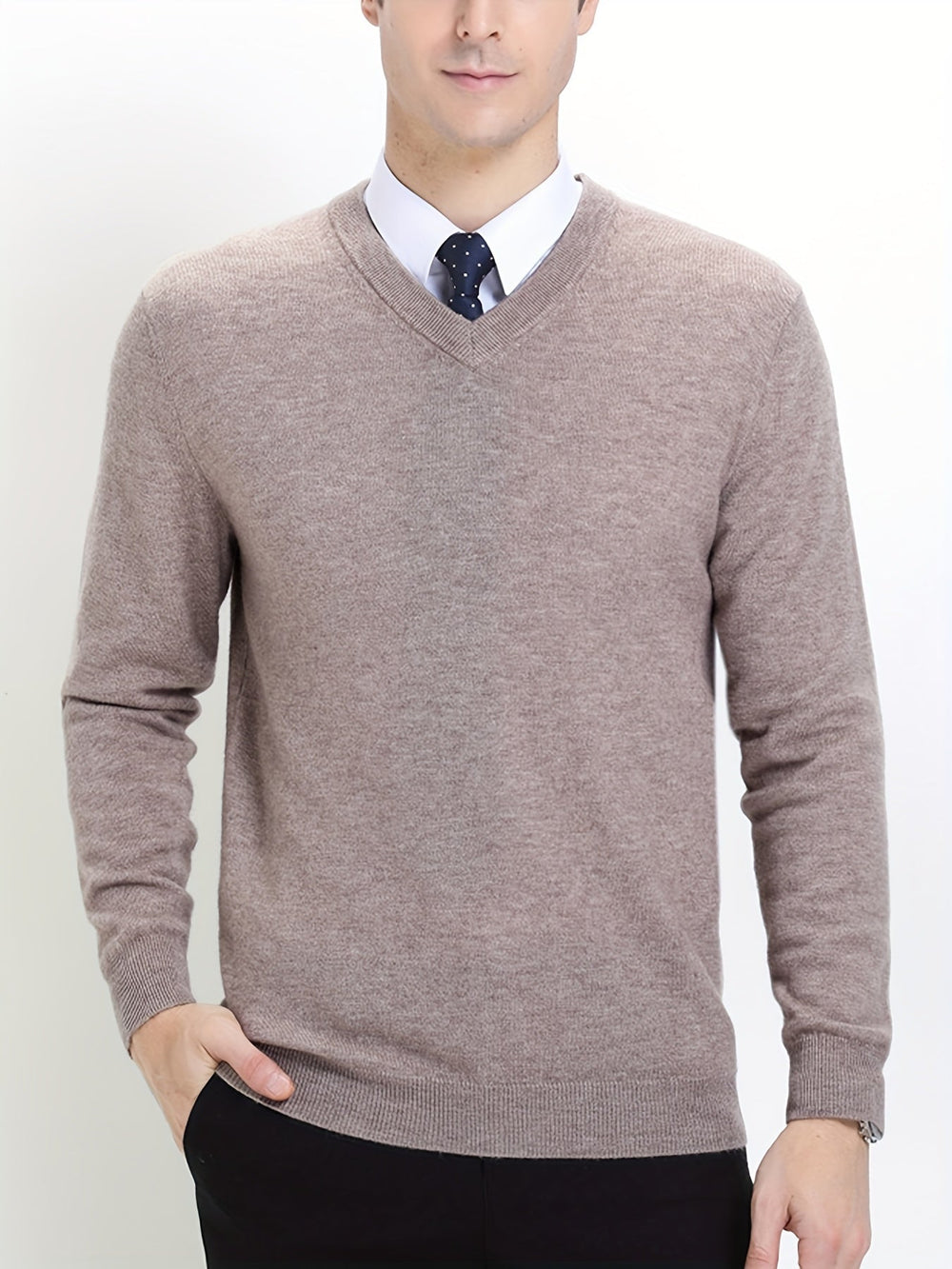 Trendy Knitted Sweater with Round Neck - Dante