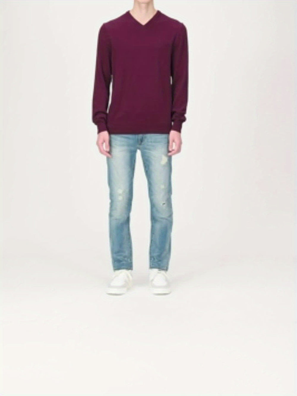 Trendy Knitted Sweater with Round Neck - Dante