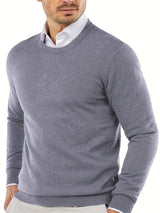 Trendy Knitted Sweater with Round Neck - Dante