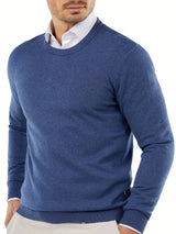 Trendy Knitted Sweater with Round Neck - Dante