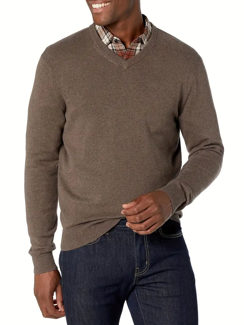 Trendy Knitted Sweater with Round Neck - Dante
