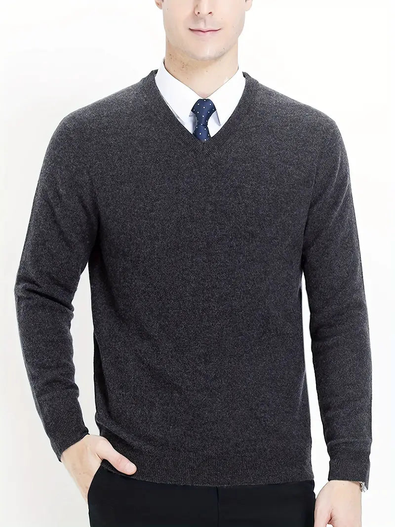 Trendy Knitted Sweater with Round Neck - Dante