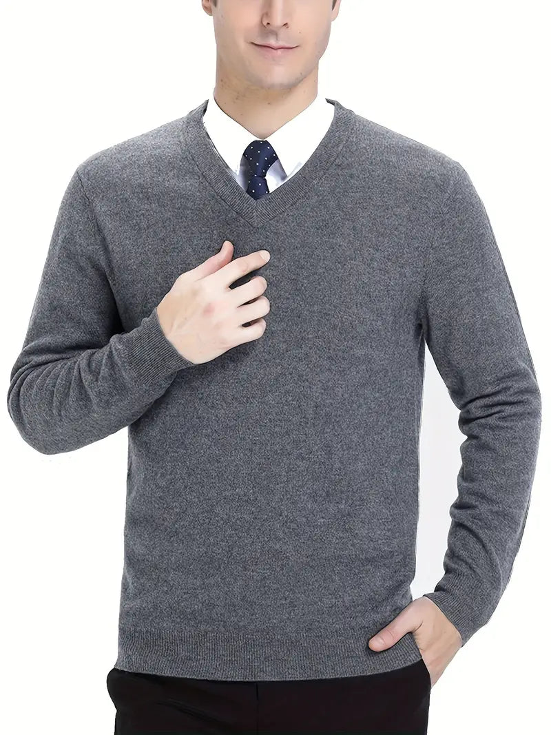 Trendy Knitted Sweater with Round Neck - Dante