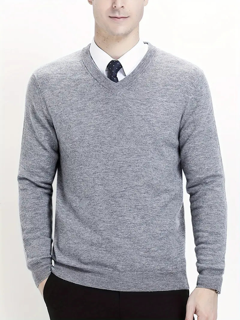 Trendy Knitted Sweater with Round Neck - Dante