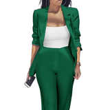 Chic Quina Ladies Blazer Set - Stylish Women's Suit for Office & Casual Wear
