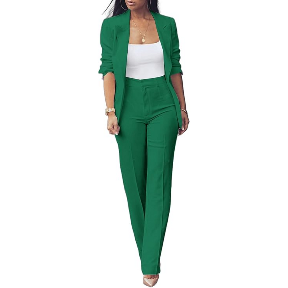 Chic Quina Ladies Blazer Set - Stylish Women's Suit for Office & Casual Wear