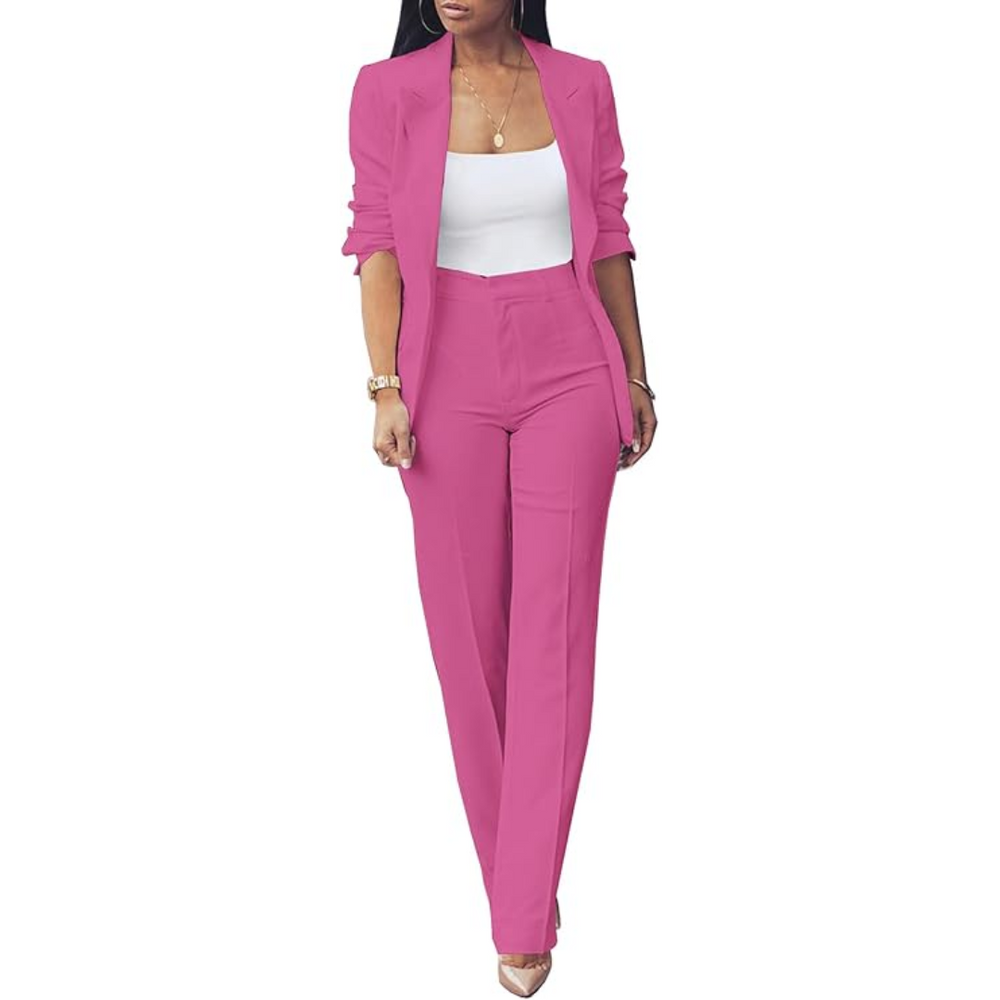 Chic Quina Ladies Blazer Set - Stylish Women's Suit for Office & Casual Wear