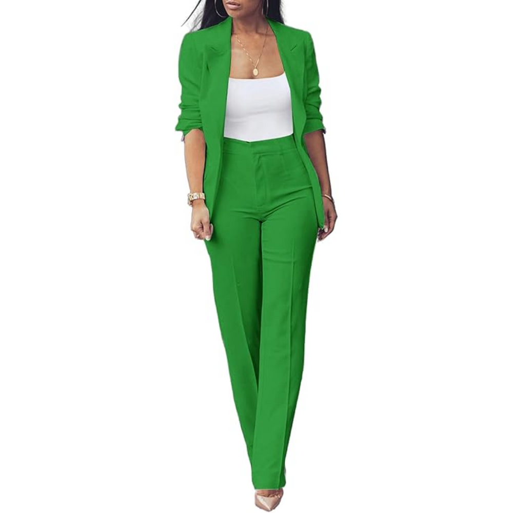 Chic Quina Ladies Blazer Set - Stylish Women's Suit for Office & Casual Wear