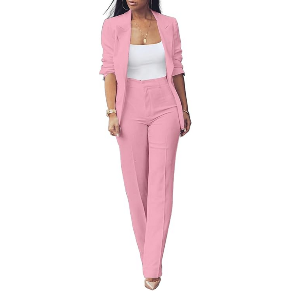 Chic Quina Ladies Blazer Set - Stylish Women's Suit for Office & Casual Wear