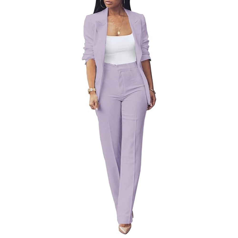 Chic Quina Ladies Blazer Set - Stylish Women's Suit for Office & Casual Wear