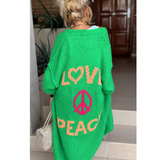 Trendy Long Knitted Cardigan - Sofia