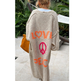 Trendy Long Knitted Cardigan - Sofia