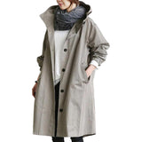 Trendy Long Raincoat for Women - Elise