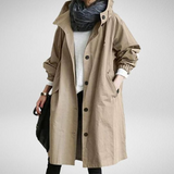 Trendy Long Raincoat for Women - Elise