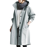 Trendy Long Raincoat for Women - Elise
