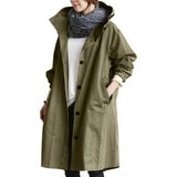 Trendy Long Raincoat for Women - Elise