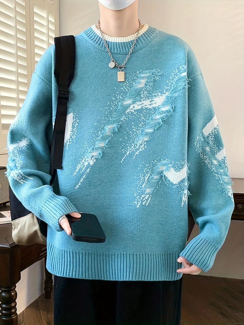 Trendy Oversized Knitted Sweater - Ethan