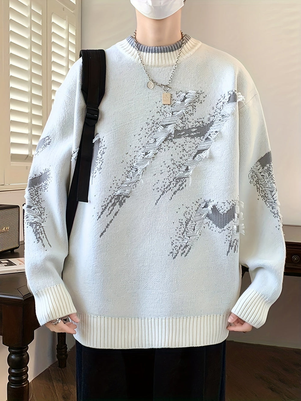 Trendy Oversized Knitted Sweater - Ethan