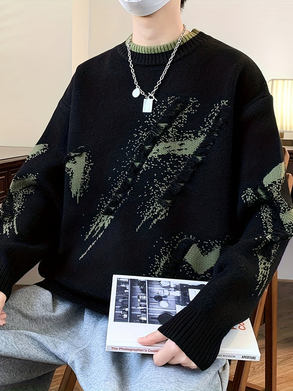 Trendy Oversized Knitted Sweater - Ethan