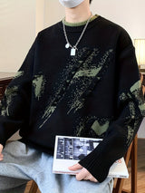 Trendy Oversized Knitted Sweater - Ethan