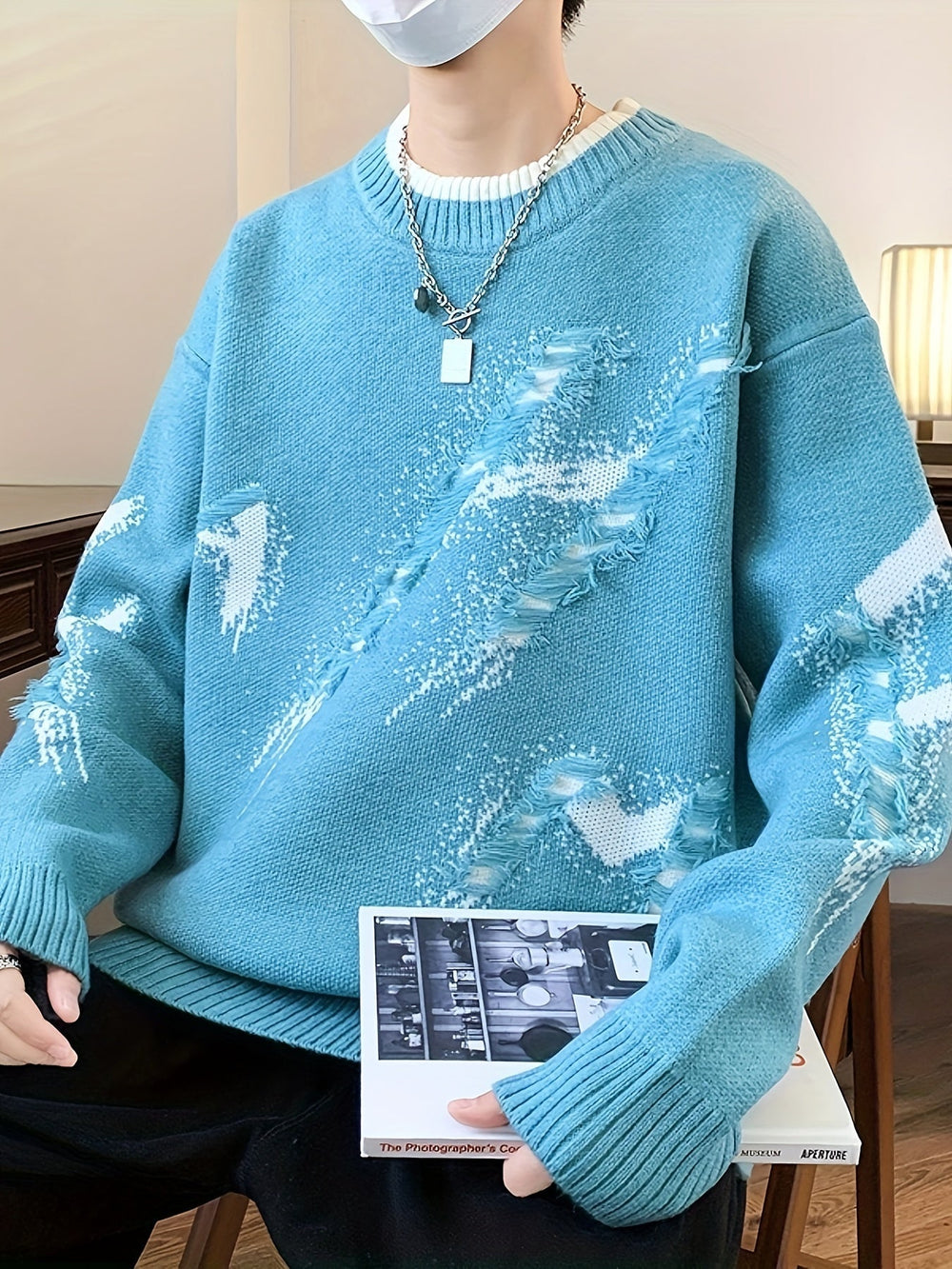 Trendy Oversized Knitted Sweater - Ethan