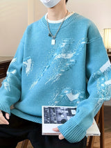 Trendy Oversized Knitted Sweater - Ethan