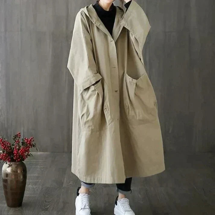 Trendy Oversized Women's Trench Coat - Maren - 2