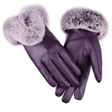 SilkGlide Trendy PU Leather Gloves for Women - Stylish & Comfortable Fashion Accessory