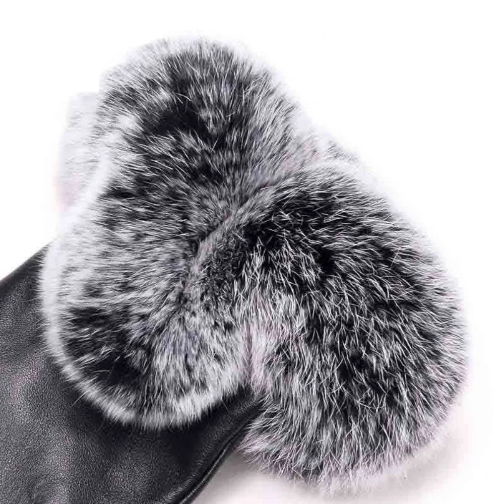 SilkGlide Trendy PU Leather Gloves for Women - Stylish & Comfortable Fashion Accessory