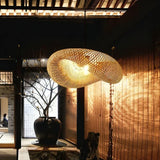NaturGlow Trendy Rattan Pendant Light - Boho Chic Hanging Lamp for Modern Home Decor
