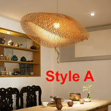 NaturGlow Trendy Rattan Pendant Light - Boho Chic Hanging Lamp for Modern Home Decor