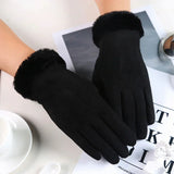 Stylish Mirella Suede Gloves for Women - Trendy Fashion Accessory