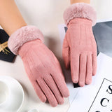 Stylish Mirella Suede Gloves for Women - Trendy Fashion Accessory