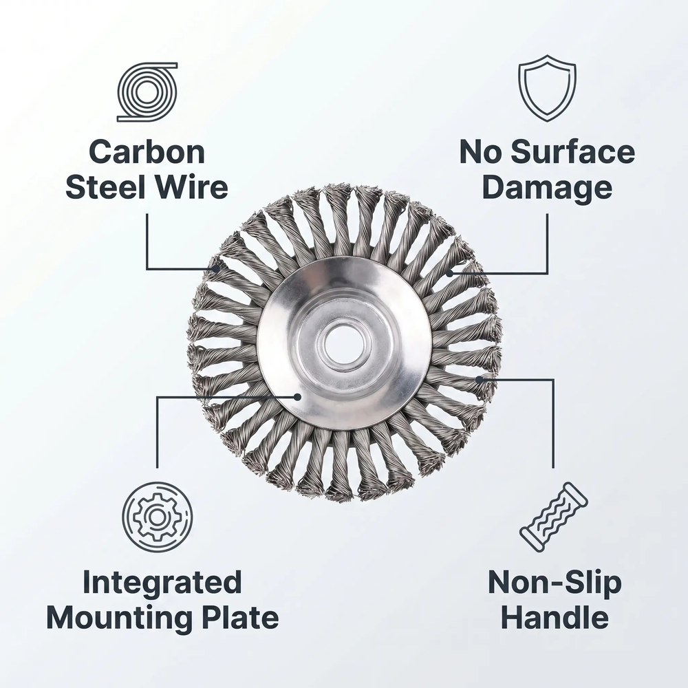 Weed Trimmer Head Attachment – Carbon Steel Construction, Heavy-Duty Design & Replacement Kit