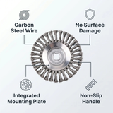 Weed Trimmer Head Attachment – Carbon Steel Construction, Heavy-Duty Design & Replacement Kit