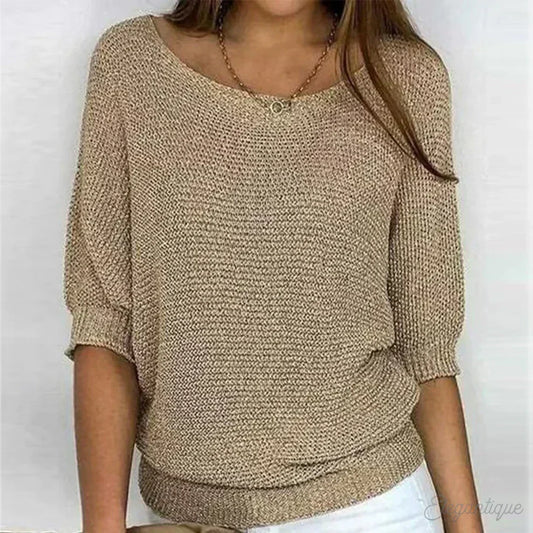 Eunice™ Relaxed Knit Top - Cozy & Stylish Women's Sweater