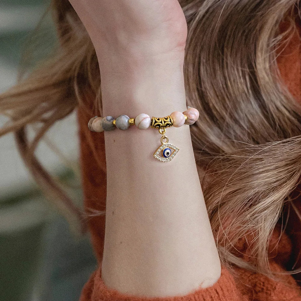 Turkish Evil Eye Pendant Bracelet | Protective Beaded Jewelry for Luck and Safety
