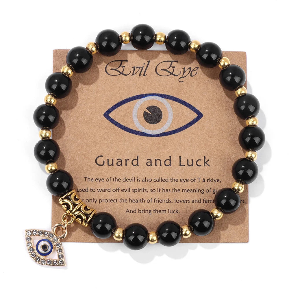 Turkish Evil Eye Pendant Bracelet | Protective Beaded Jewelry for Luck and Safety