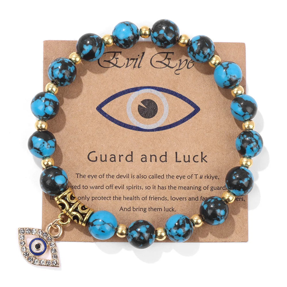 Turkish Evil Eye Pendant Bracelet | Protective Beaded Jewelry for Luck and Safety