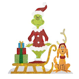 TWINKLON Grinch Outdoor LED Christmas Yard Decor – Festive Holiday Lighting for Lawn & Garden