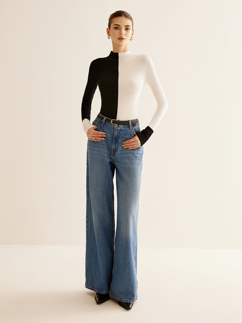 Two-Colored Sweater for Women - Eloise