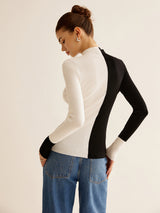 Two-Colored Sweater for Women - Eloise