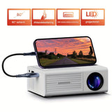 Ultra-Compact LumoBeam Mini Projector - 3000 Lumens, Portable & High-Resolution for Home & Outdoor Use