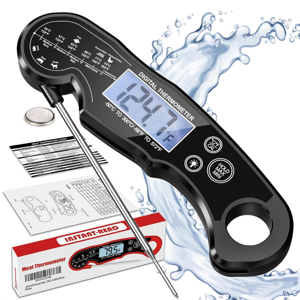 Ultra-Fast Digital Meat Thermometer - GrillGauge | Instant Read Cooking Thermometer for Perfect Grilling & Baking