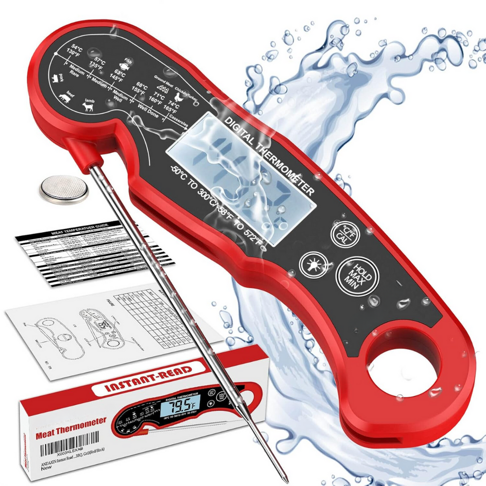 Ultra-Fast Digital Meat Thermometer - GrillGauge | Instant Read Cooking Thermometer for Perfect Grilling & Baking