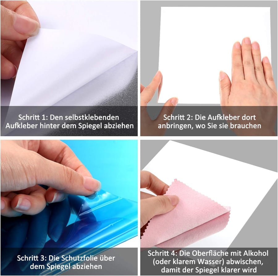 Ultra-Flexible Shatterproof Mirror - Safe, Durable, and Versatile for Home & Office Use