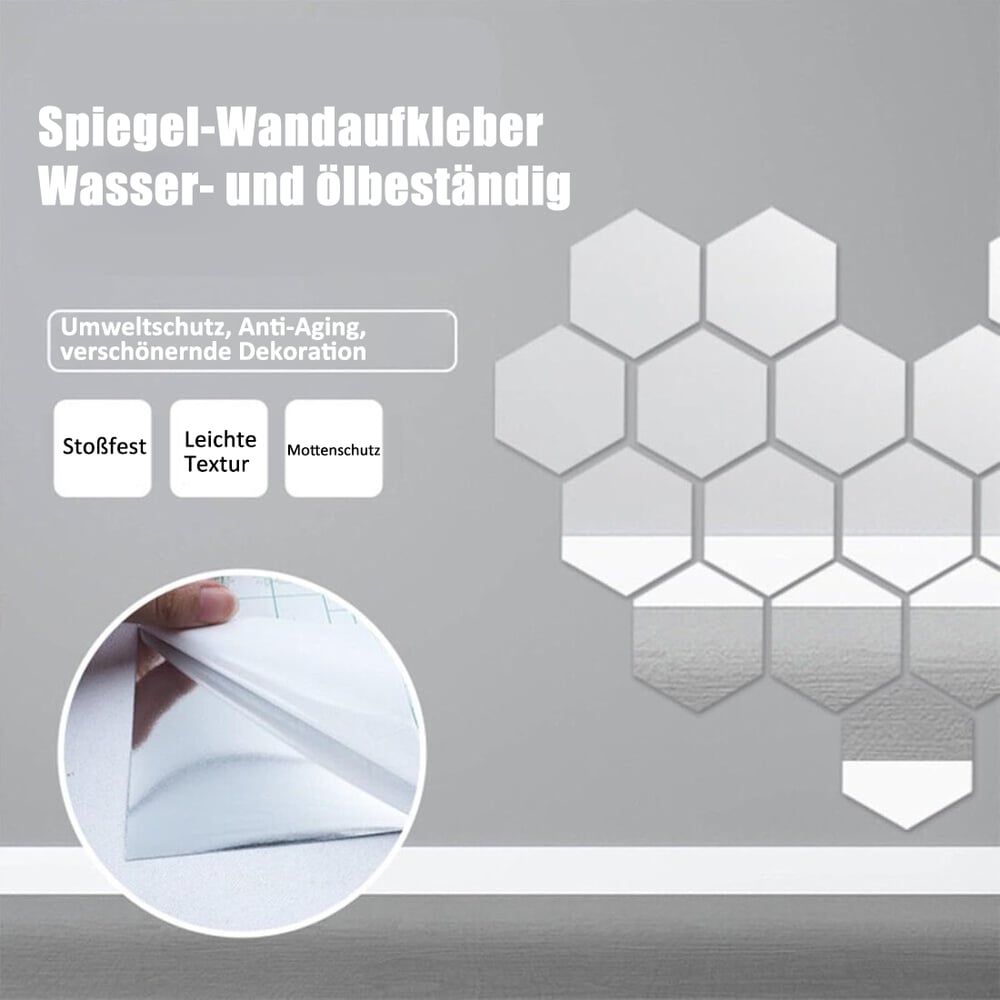 Ultra-Flexible Shatterproof Mirror - Safe, Durable, and Versatile for Home & Office Use